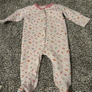 Koala Kids Pink and Orange Footies One Piece